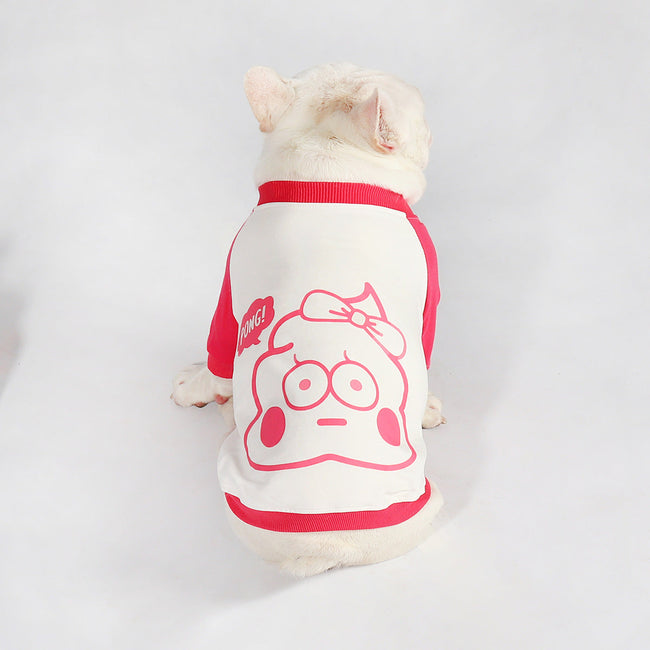 Korean Style French Dog Fighting Clothes Autumn Thin Stitching