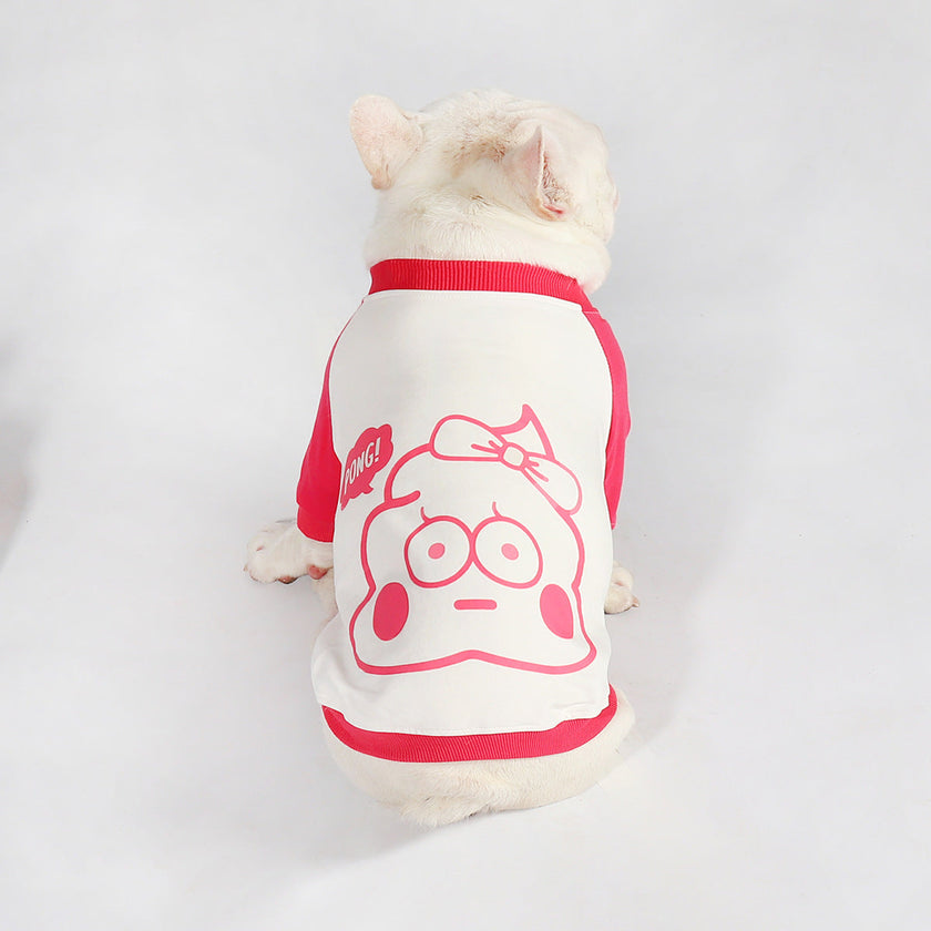 Korean Style French Dog Fighting Clothes Autumn Thin Stitching