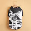 Dog Poker Jacket Reflective Raincoat Pet Cotton