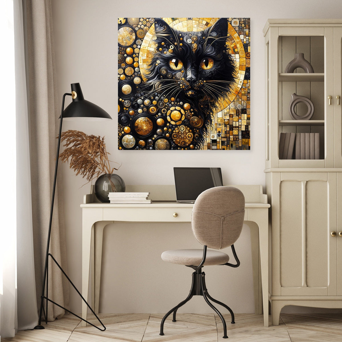 The Golden Cat Eyes Canvas