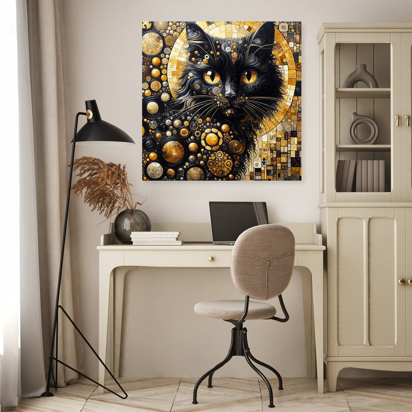 The Golden Cat Eyes Canvas
