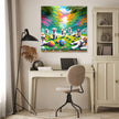 Joyful Dogs in the Park Canvas