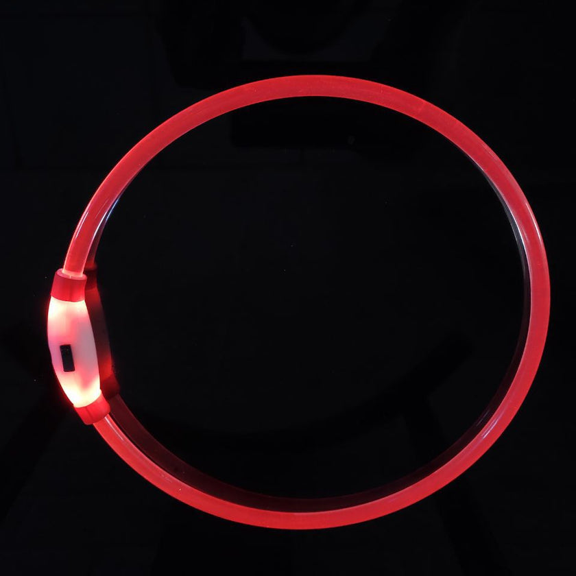 Hundehalsband Leuchtendes Hunde-Erdzaun-Empfängerhalsband Schneidbares Hunde-Halsband Anti-Verlust USB-Ladefunktion