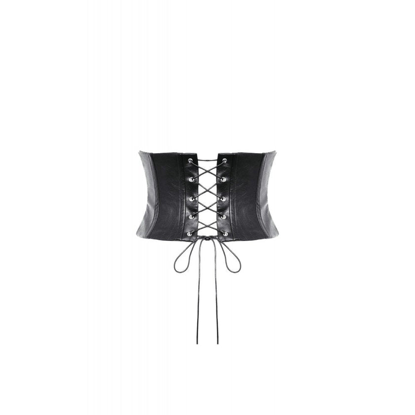 Dark in Love Elvira Faux Leather Layered Goth Waist Belt