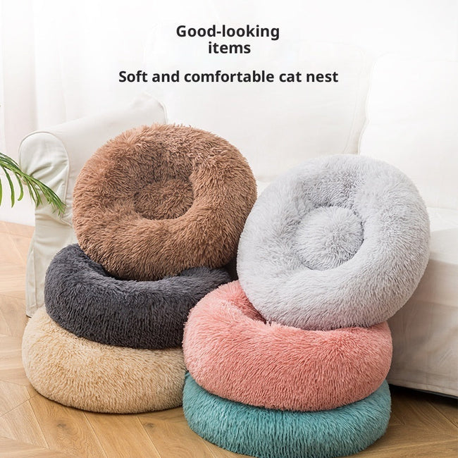 Katzenbett Hundebett Plüsch Winter Warm Haustierbedarf