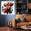 Cubist Highland Mosaic Canvas