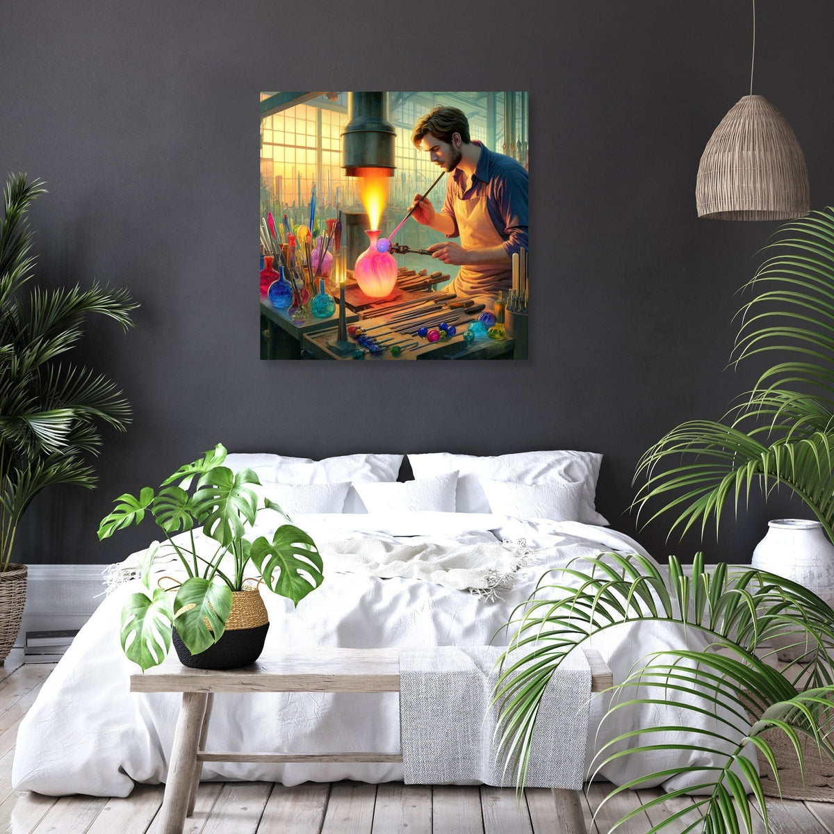 Glassblower's Artistry Canvas