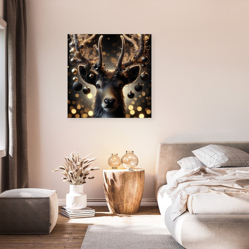Enchanted Christmas Reindeer Canvas