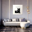 Mysterious Black Cat Canvas
