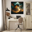 Hero at the Dragon's Lair Canvas