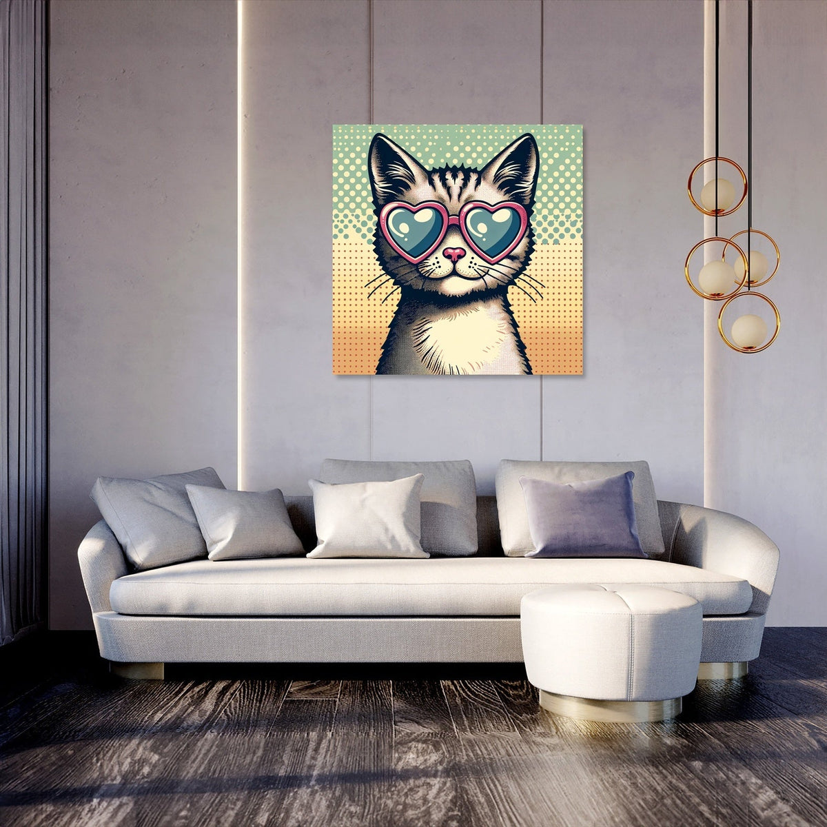 Cat Heart Canvas