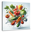 Vegetable Splash Symphony Canvas
