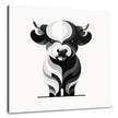 Cute Highland Silhouette Canvas