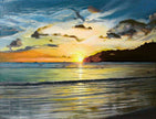 Original Painting Sunset in San Juan del Sur