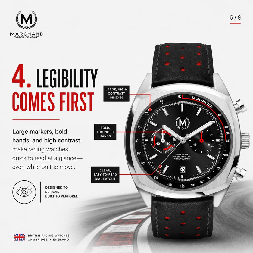 Classic Driver Chronograph, Black Strap