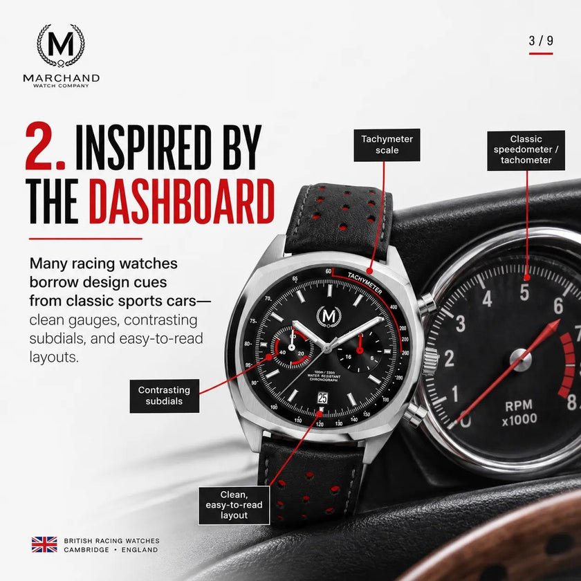 Classic Driver Chronograph, Tan Strap