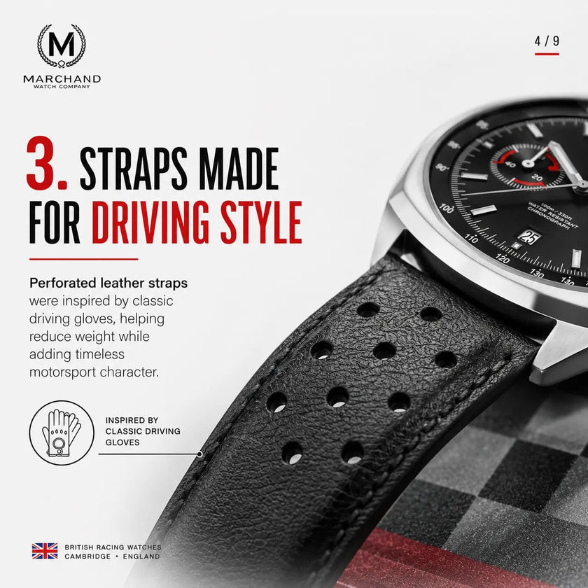 Classic Driver Chronograph, Black Strap