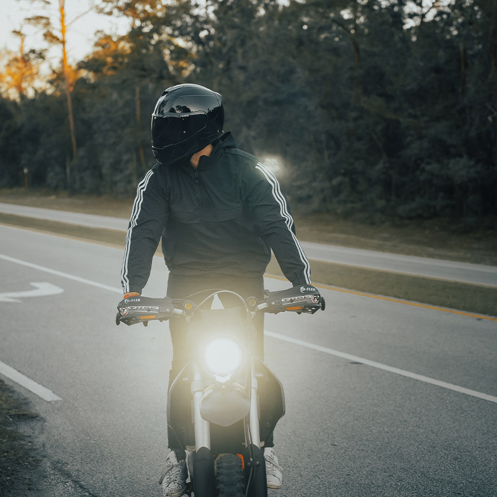 Daytona Glide Modular Motorcycle Helmet - DOT & ECE Approved, Bluetooth Ready, Dual Visor, Men/Women/Youth - Hi-Gloss Black