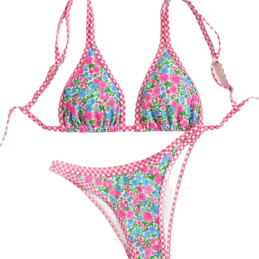 Traje de baño de bikini sexy estampado para mujer Bili