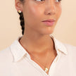 Gold Eclipse Deco Moonstone Necklace