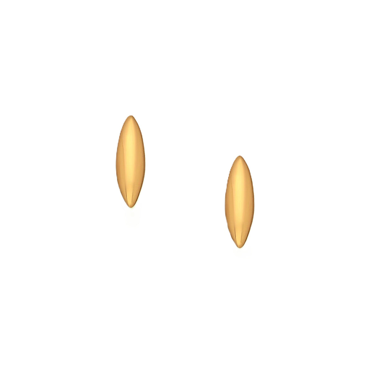 Ohrstecker aus Gelbgold mit Reiskorn-Motiv
