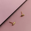Ohrstecker aus Gelbgold mit Reiskorn-Motiv