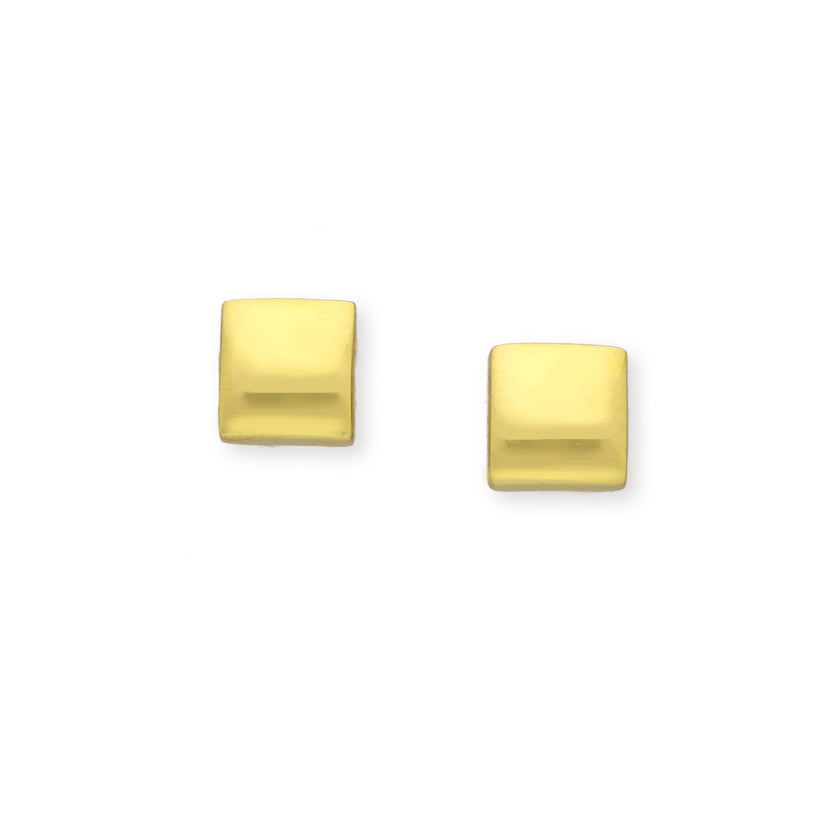 Golden Pillow Ohrstecker Quadrat Gold