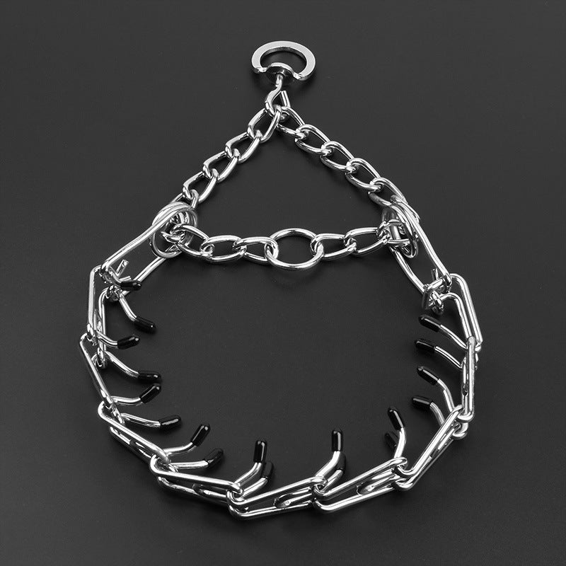 Metal iron removable dog training chain
