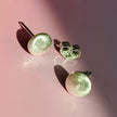 Matt Finish Understated Silver Stud Earrings
