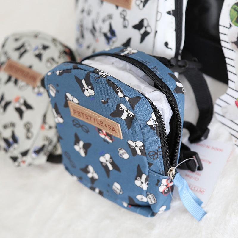 Bullfight print backpack pet backpack