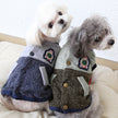 Baseball coat pet two-legged clothes