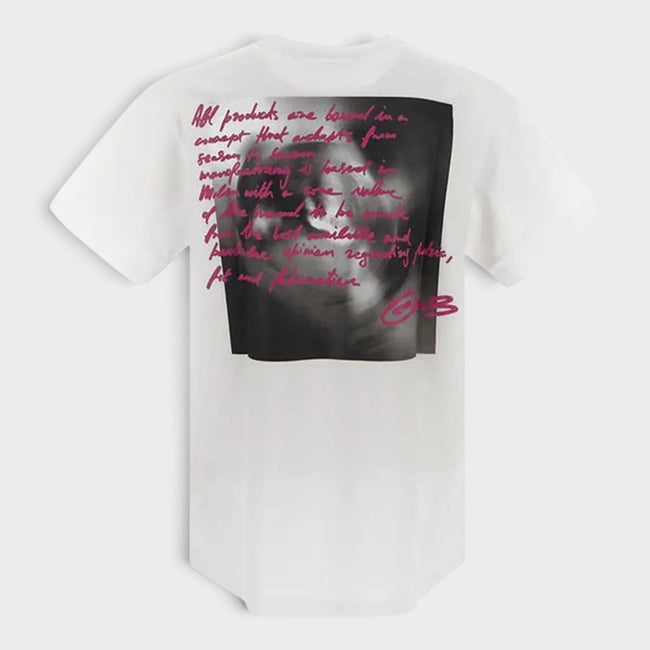 T-shirt blanc imprimé du logo