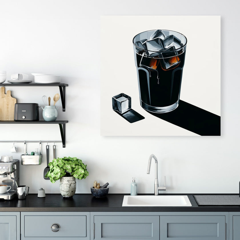 Abstract Clarity Cold Brew Canvas