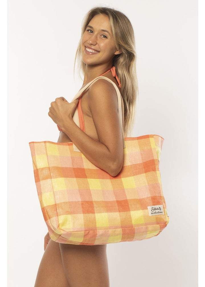 Sisstr Beach Plaid Tragetasche