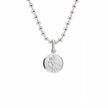 Classic Tiny St Christopher Necklace Sterling Silver 10mm
