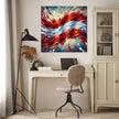 Austrian Flag Impressions Canvas