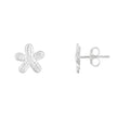 Pendientes de Plata de Ley con Pétalos de Flores