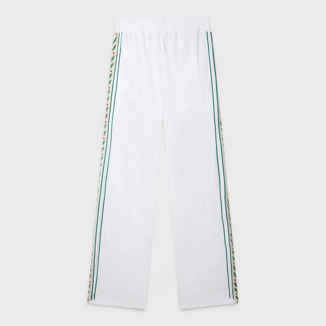 Pantalón de chándal Laurel de terciopelo modal blanco