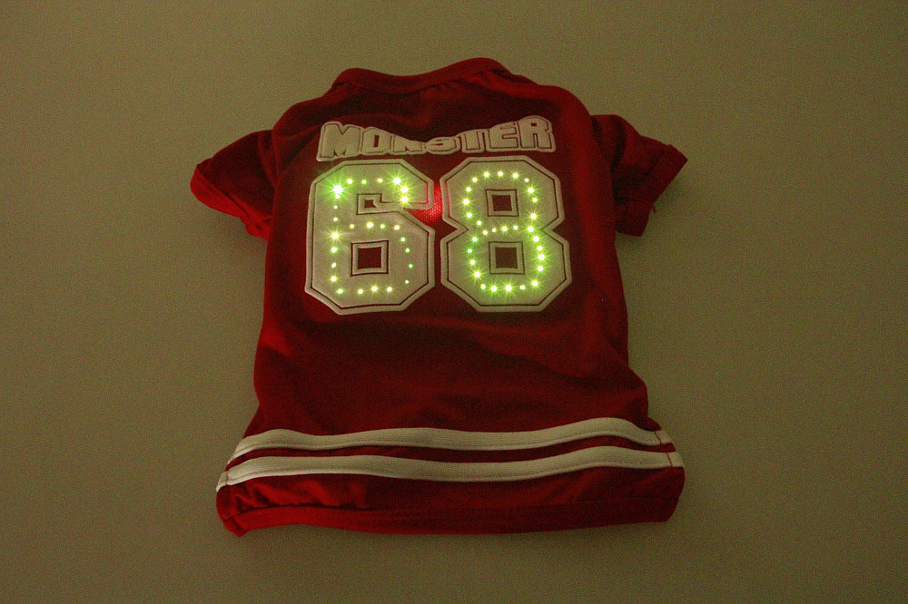 Ropa para mascotas con LED luminoso
