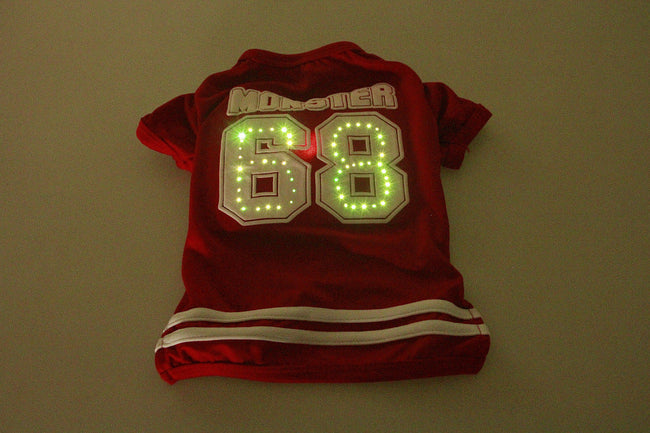 Ropa para mascotas con LED luminoso