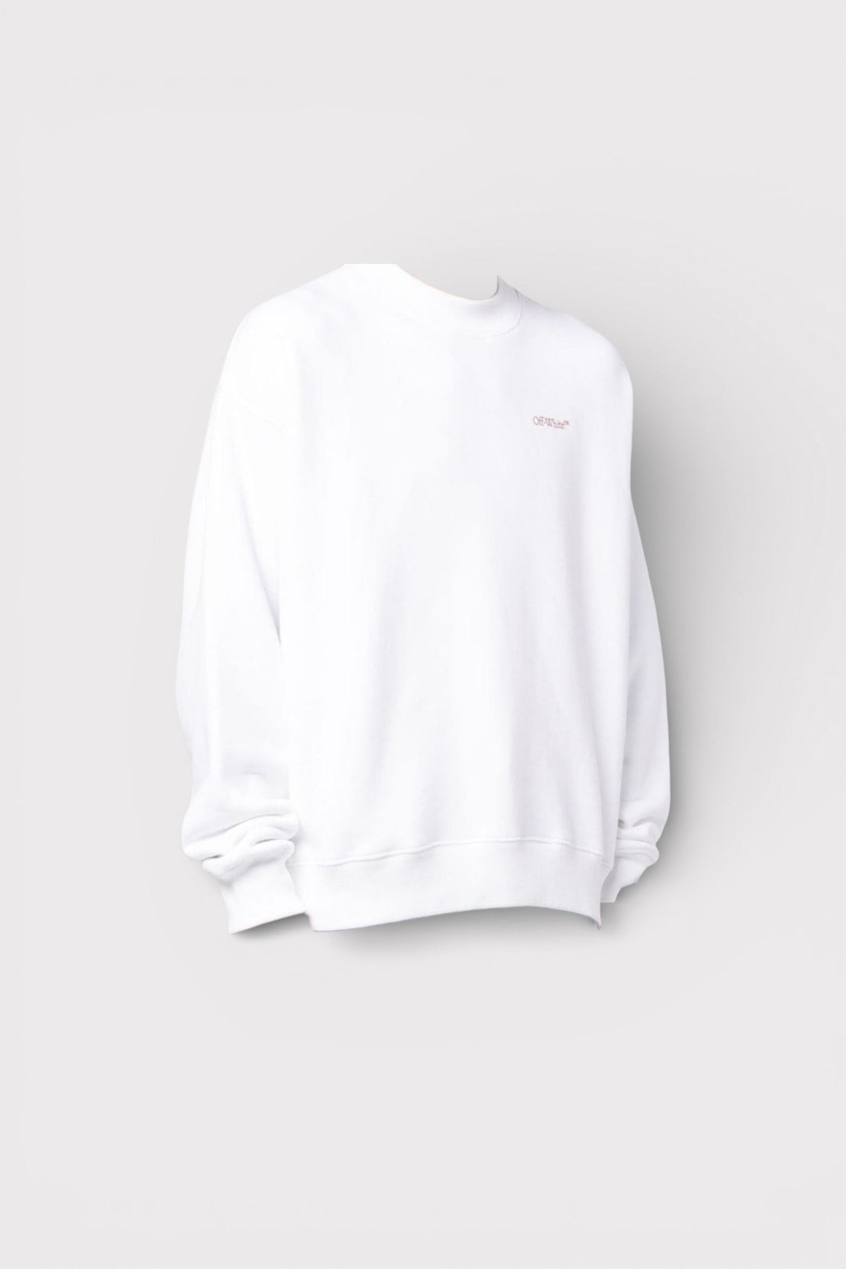 Off-White Sweatshirt Scratch Tab Skate Crewneck White