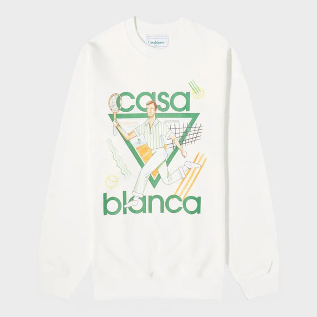 Le Jeu Printed Sweatshirt White