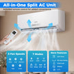 Aire acondicionado y calefactor Mini Split de 12000 BTU, inversor de alta eficiencia energética A++