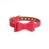 Collar con lazo de lunares para mascotas