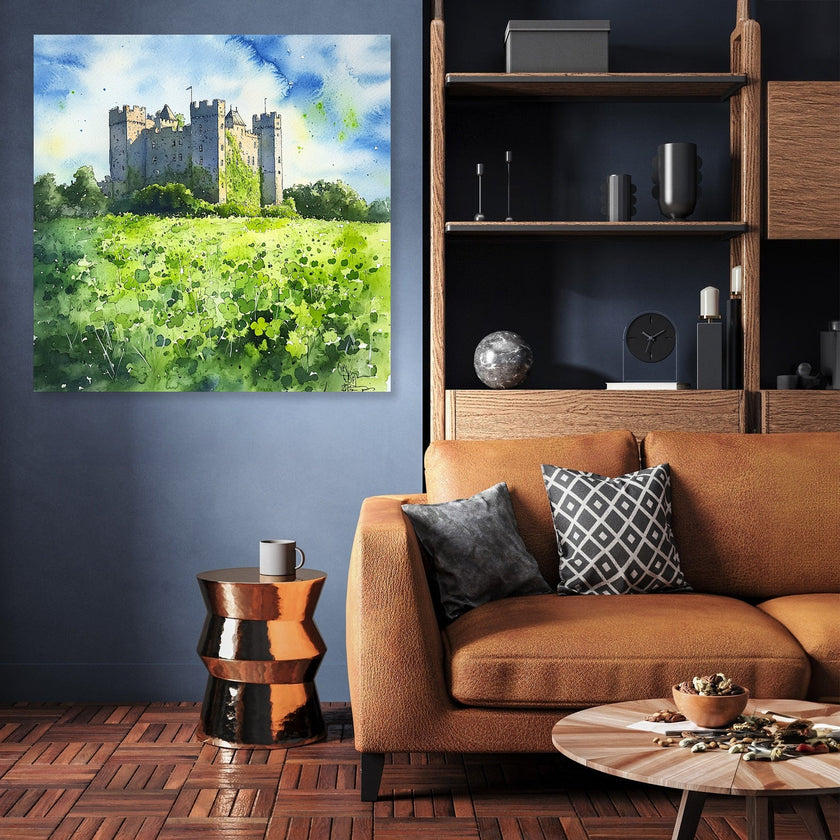 Irish Castle Spring Canvas