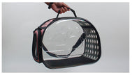 Bag out portable transparent cat dog backpack foldable four-sided breathable Messenger portable cat bag