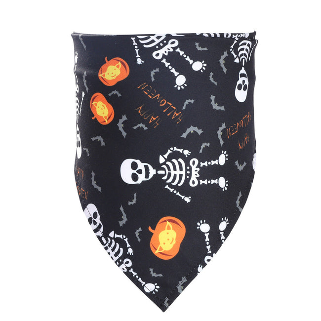Babero de saliva de Halloween para mascotas