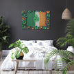 Shamrock Flag Pointillist Canvas