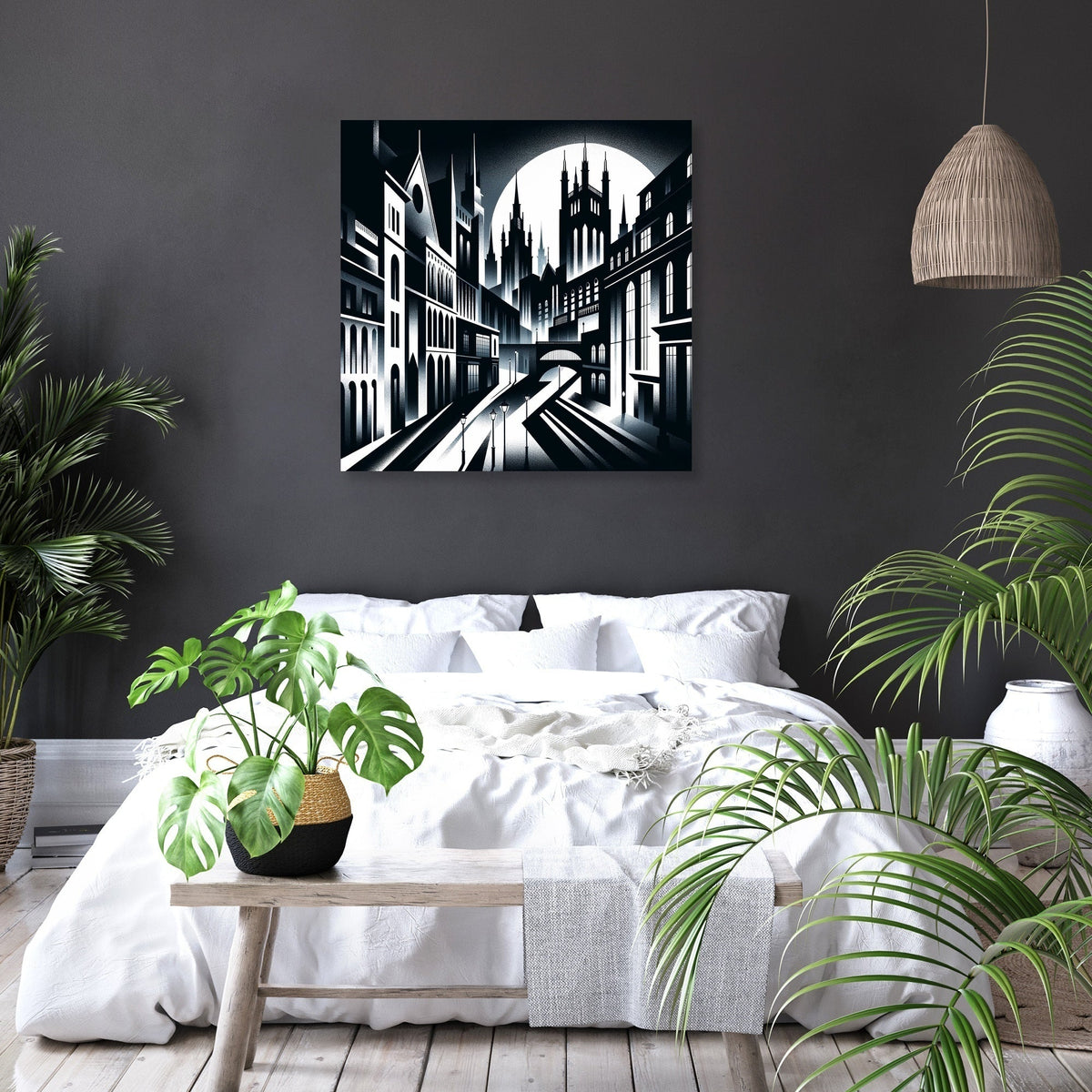 Gothic Nightscape Canvas