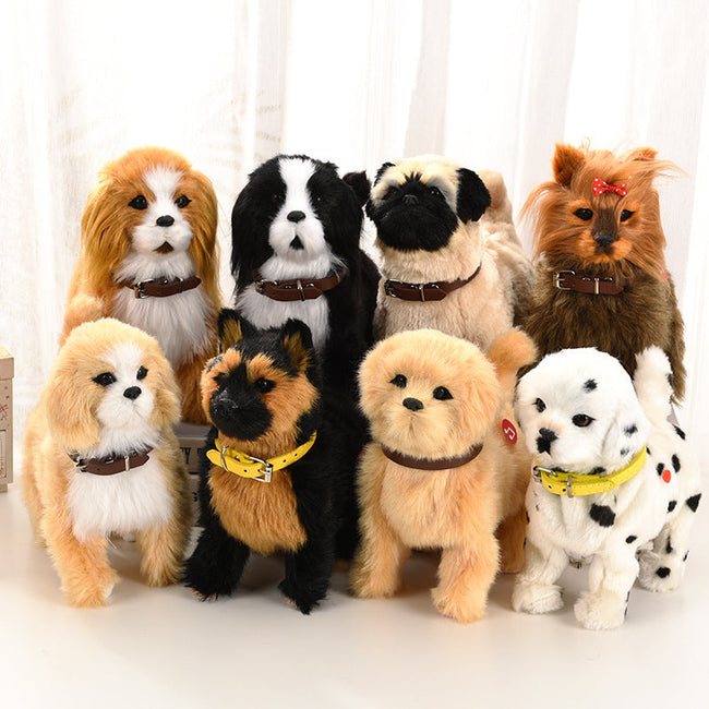 Simulation Hund, der läuft, bellt, mit dem Schwanz wedelt und Musik spielt – elektrisches Plüschtier Hund, elektronisches Haustier mit Bewegungserkennung
